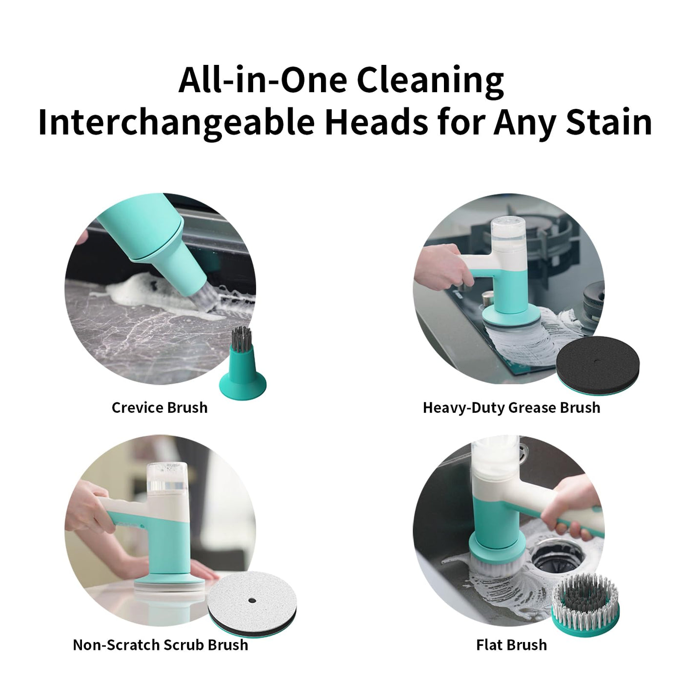 Cordless Electric Spin Scrubber