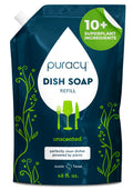 Puracy Natural Dish Soap Refill Plant-Based Liquid Dishwashing Detergent Soap