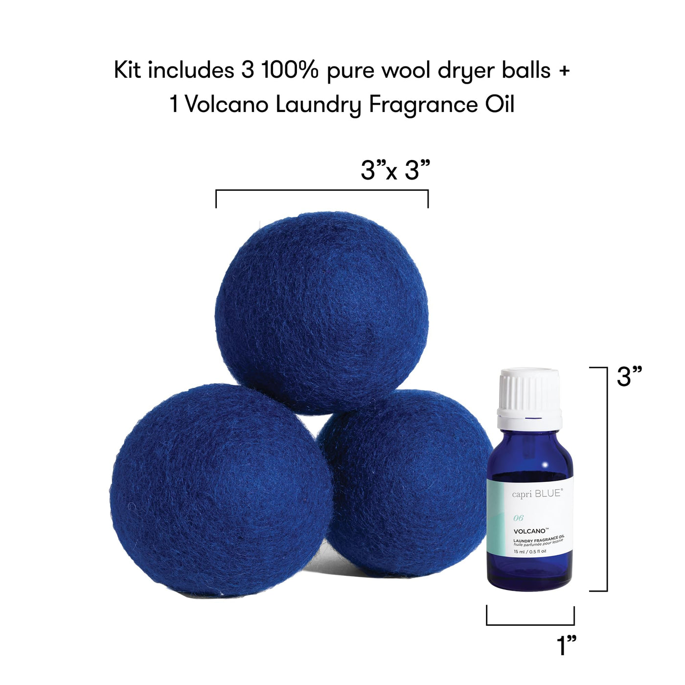 Wool Dryer Ball Kit