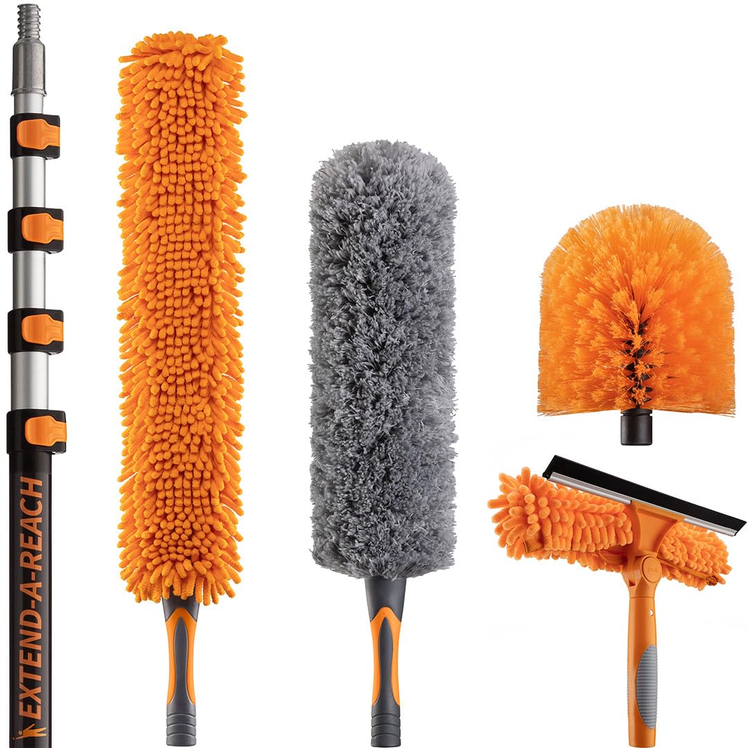 EXTEND-A-REACH 5-Piece Dusting Kit with Extension Pole