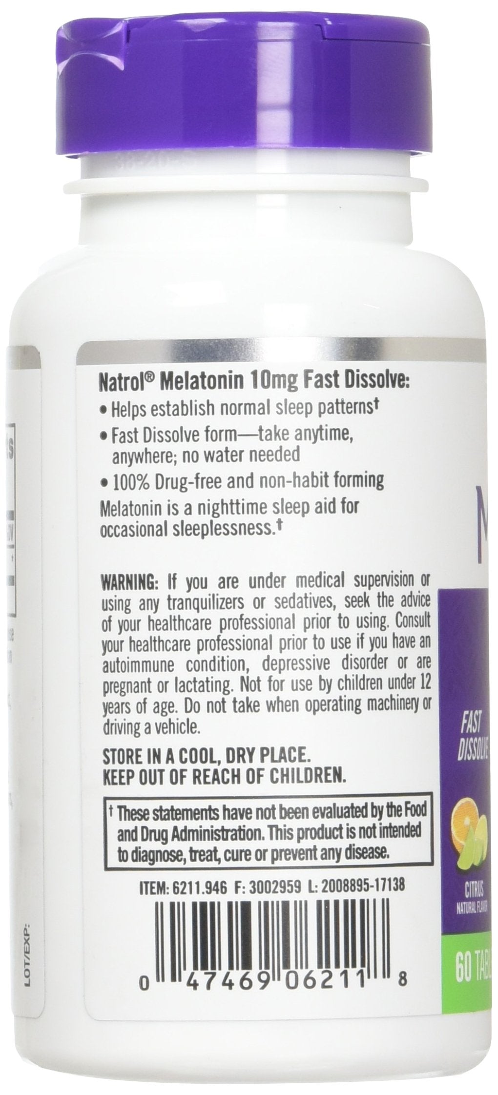 Natrol Melatonin Fast Dissolve Tablets