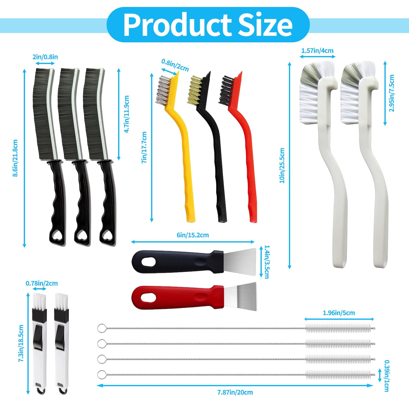 Crevice Cleaning Brush Set