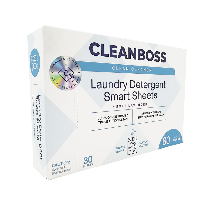 CleanBoss Laundry Detergent Smart Sheets