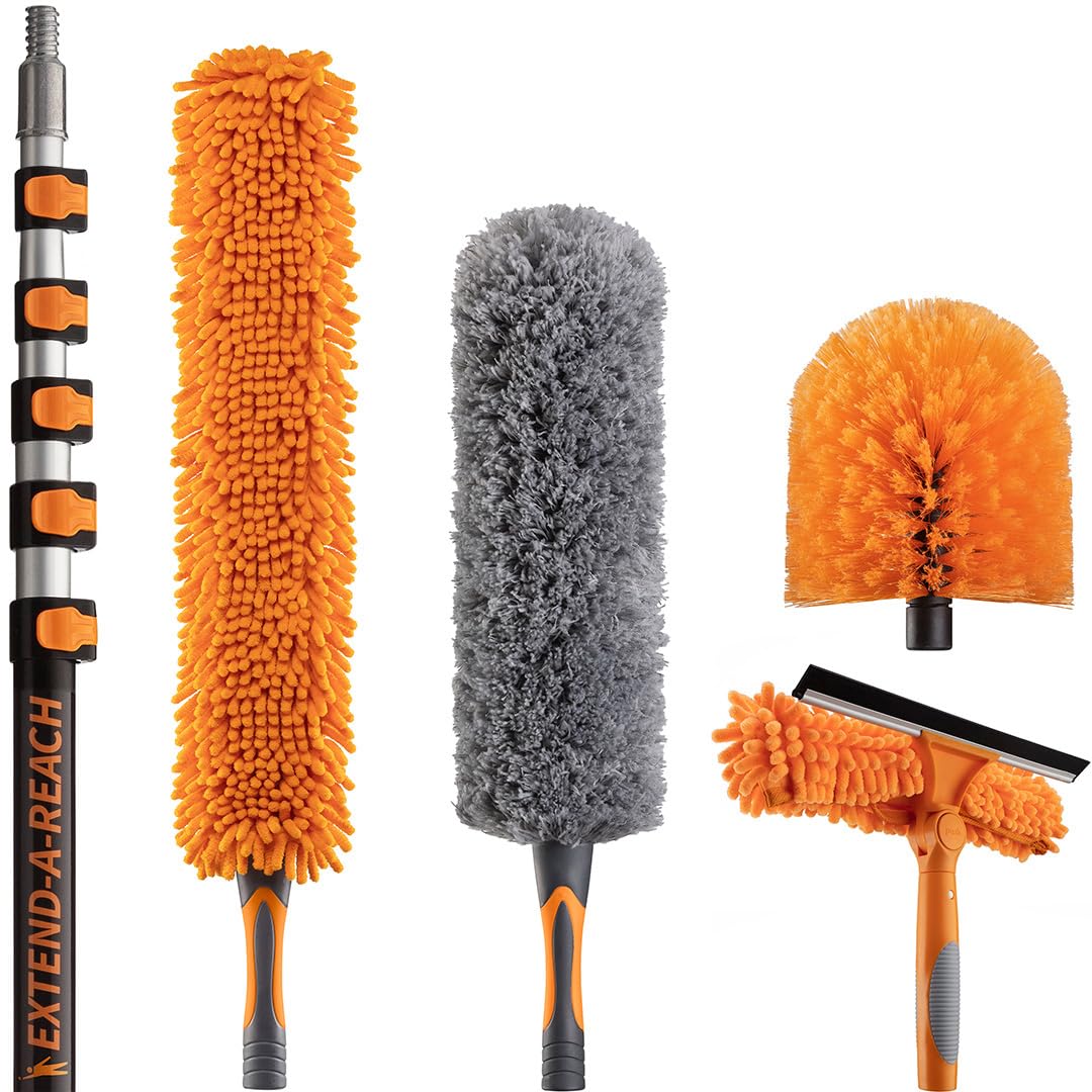 EXTEND-A-REACH 5-Piece Dusting Kit with Extension Pole