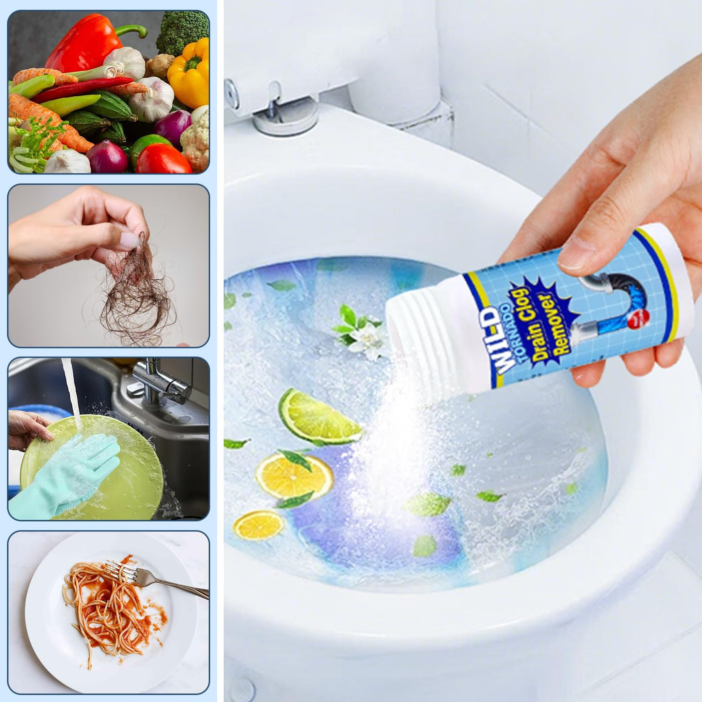Pipe Drain Cleaning Tool Set