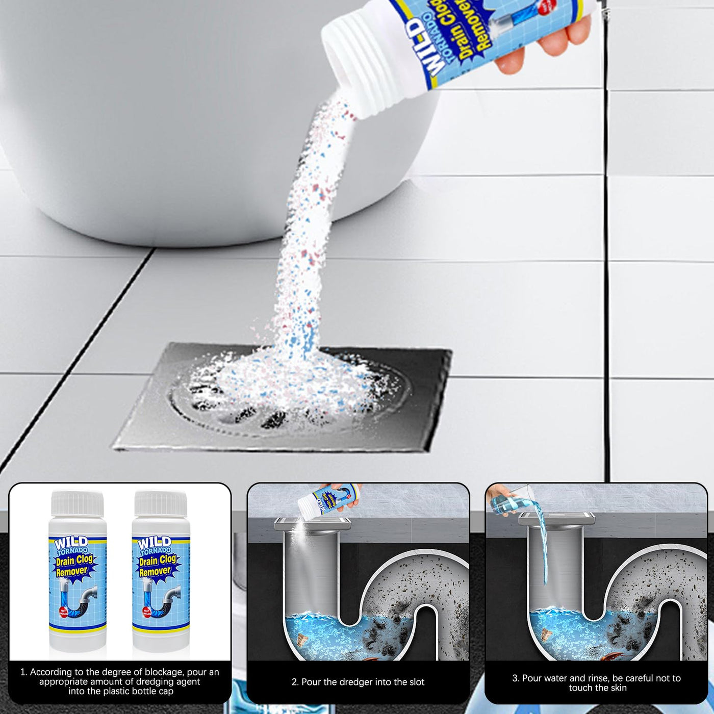Pipe Drain Cleaning Tool Set