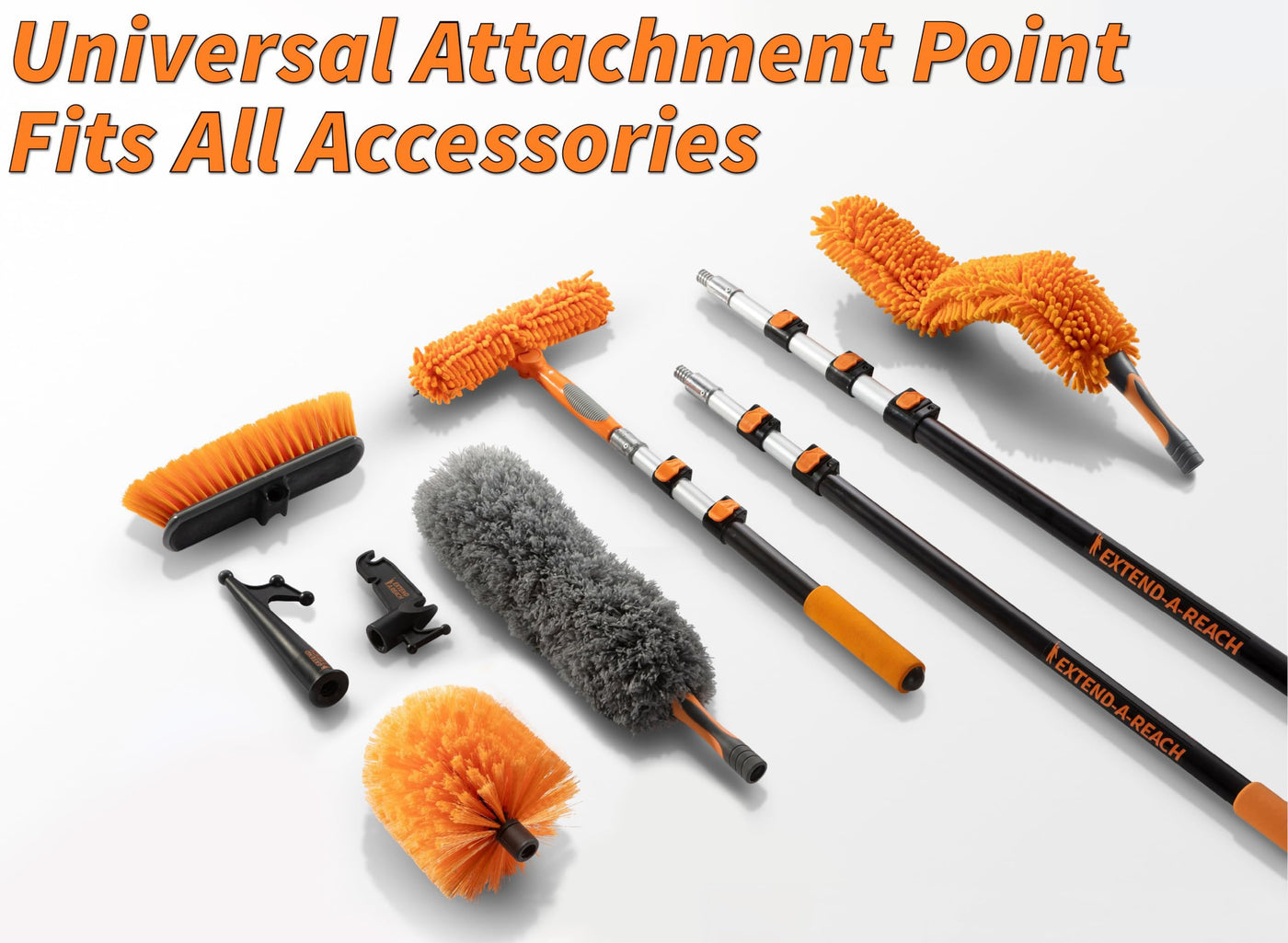 EXTEND-A-REACH 5-Piece Dusting Kit with Extension Pole