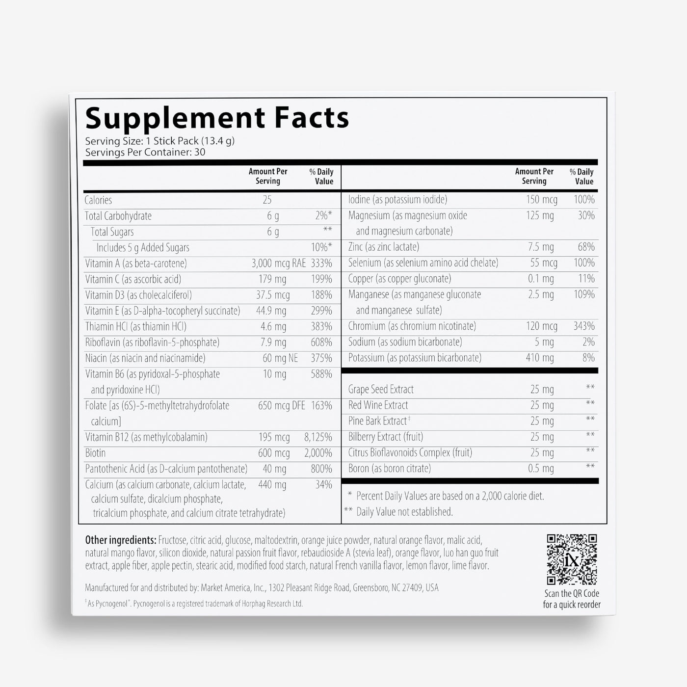 Daily Multivitamin Powder Packets