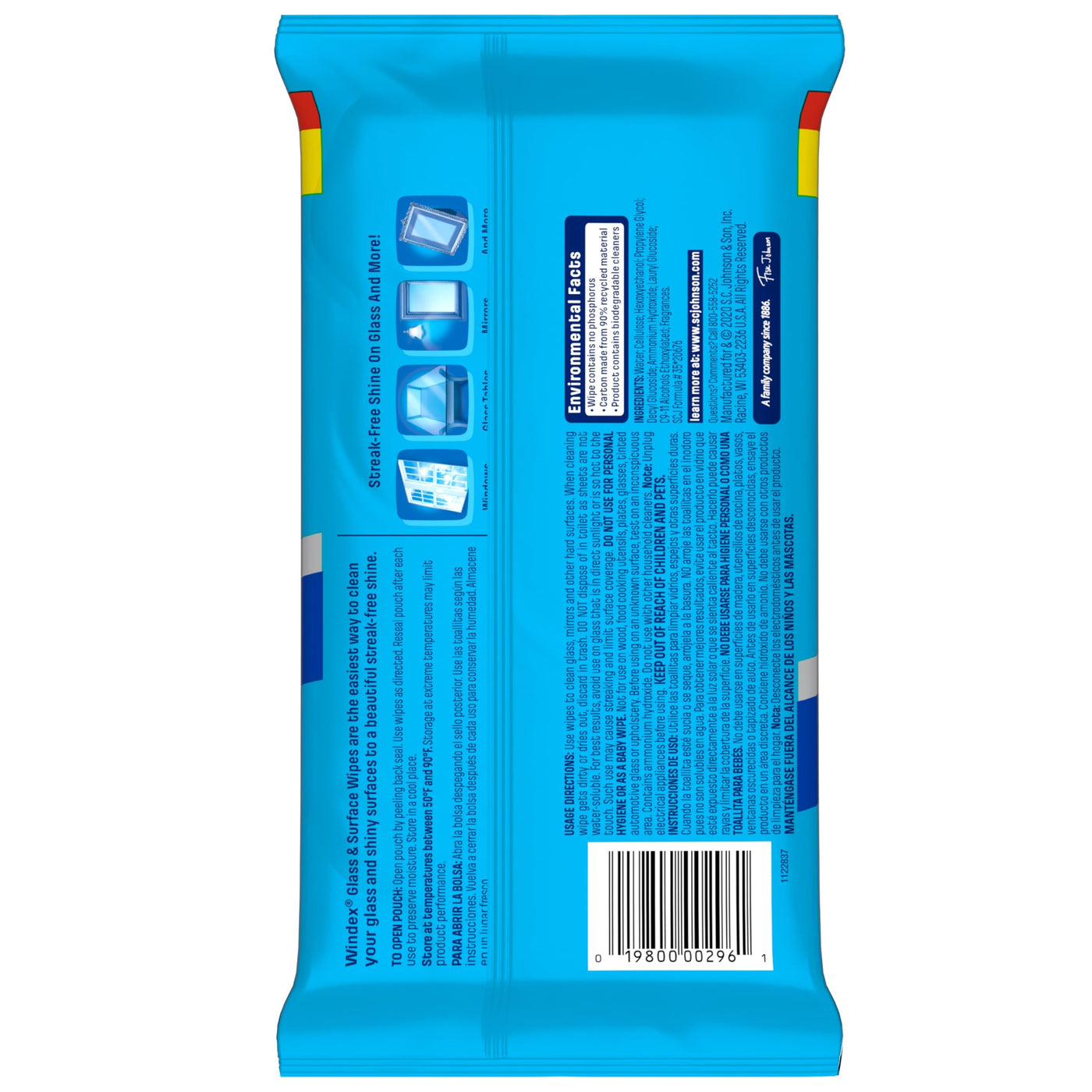 Glass Surface Cleaning Wipes