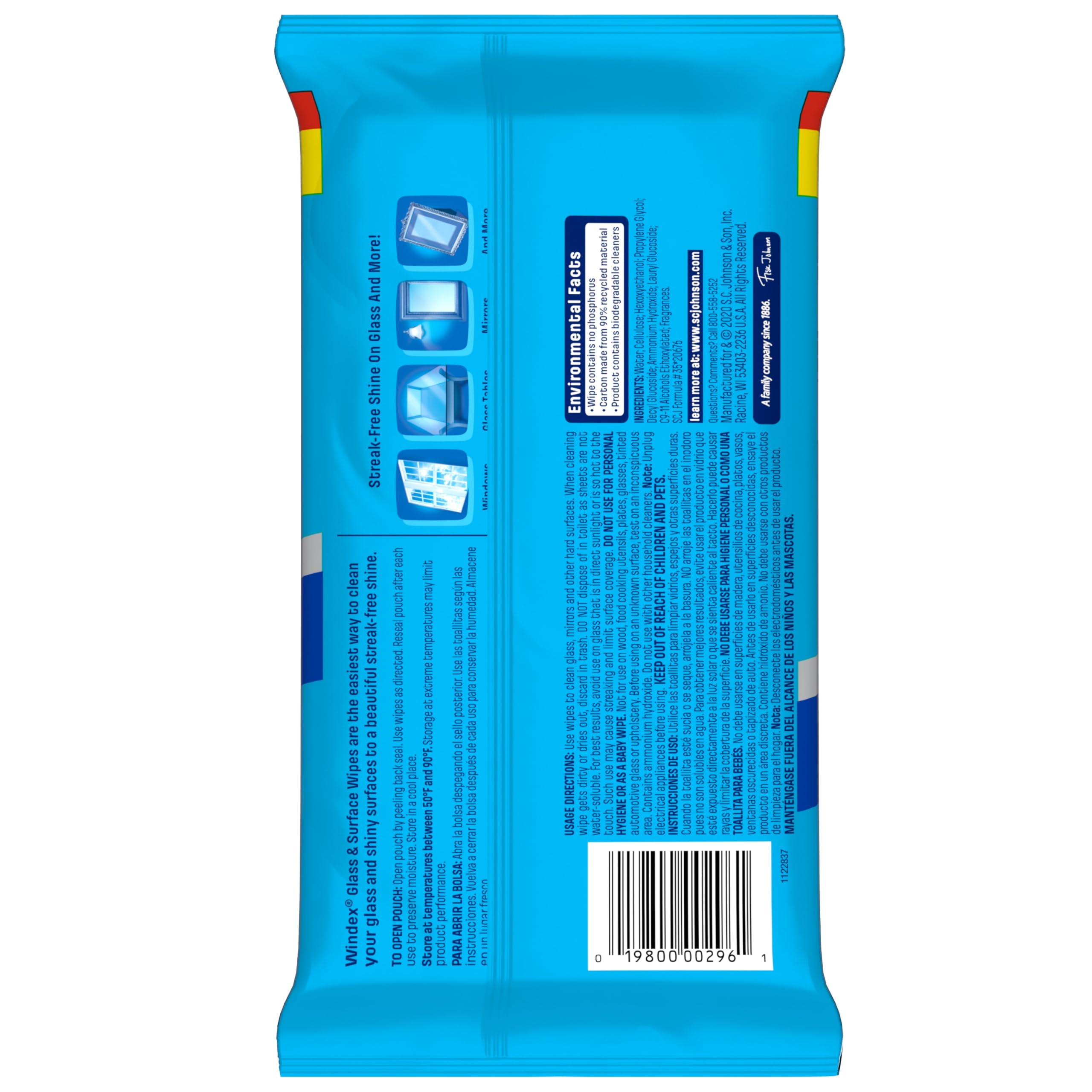 Glass Surface Cleaning Wipes