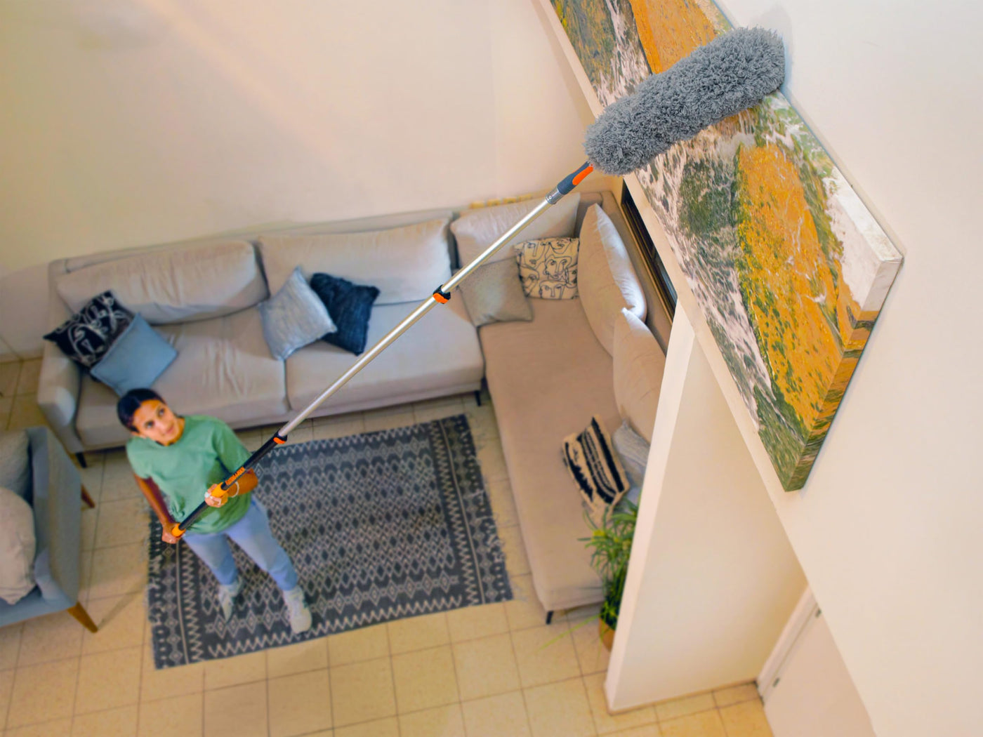 EXTEND-A-REACH 5-Piece Dusting Kit with Extension Pole