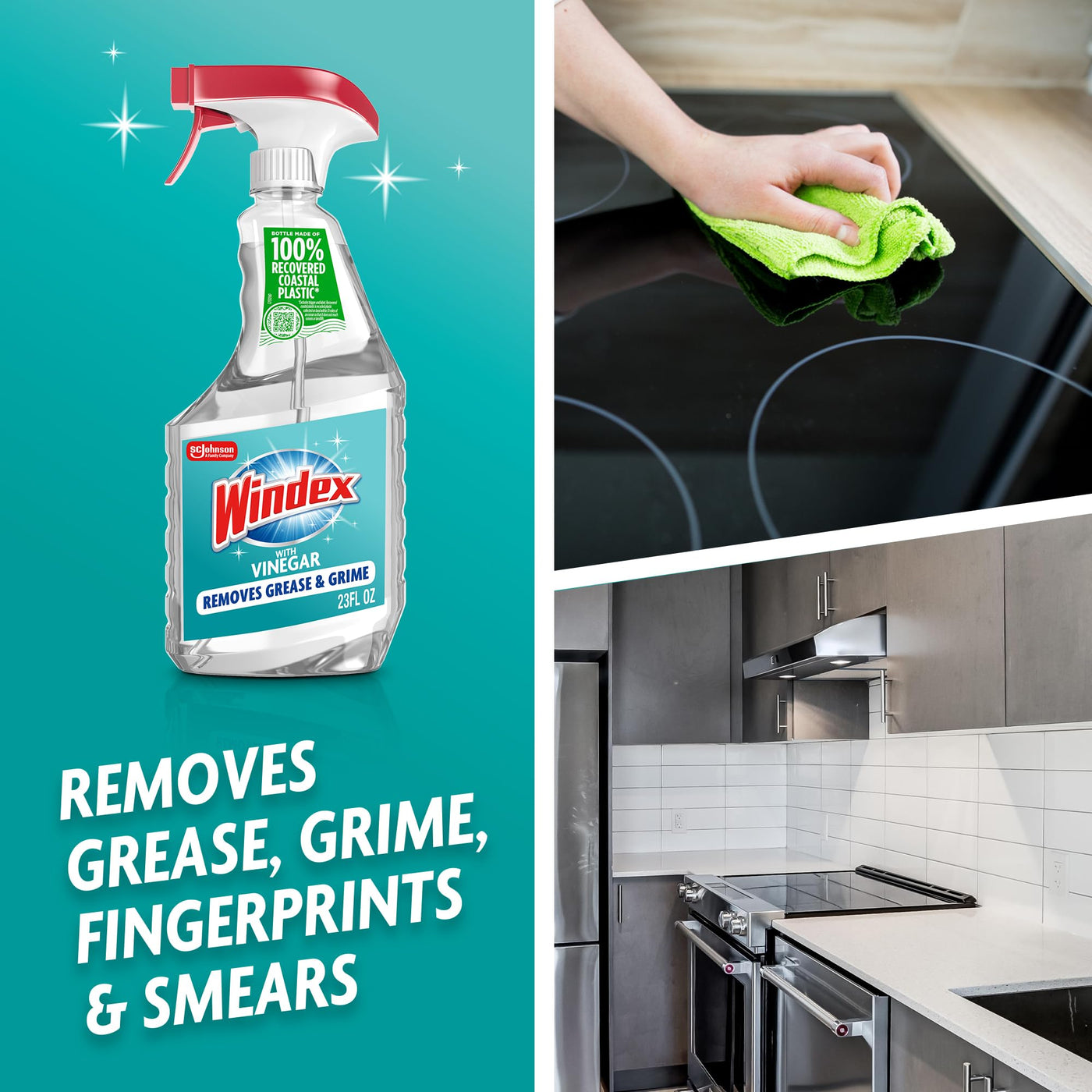 Windex Vinegar Glass and Surface Cleaner Spray Bottle Set