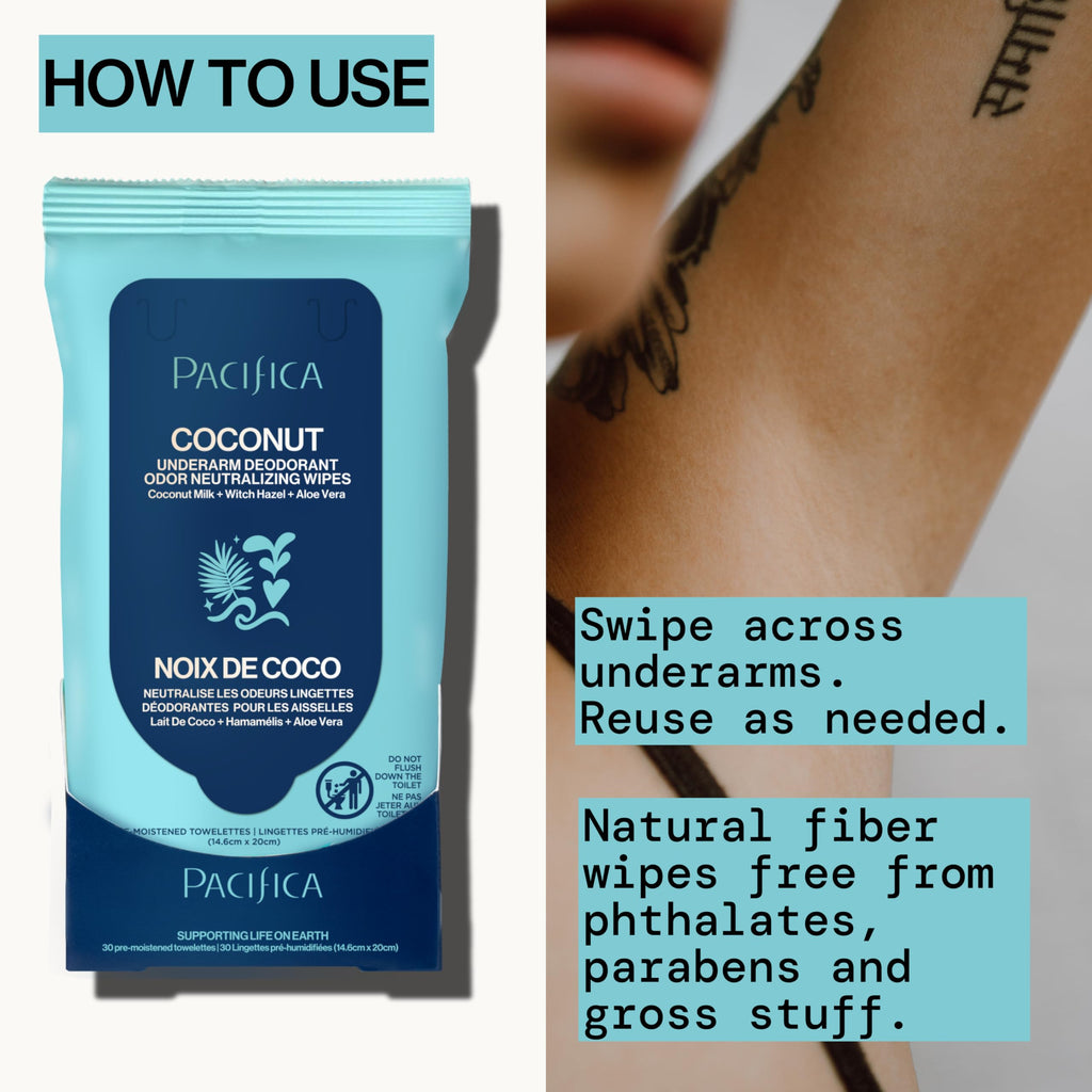 Pacifica Deodorant Wipes